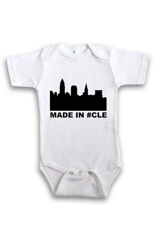 Cleveland Skyline Baby Onesie