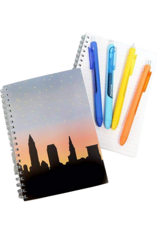 Cleveland Skyline Sunset Mini Notebook - 5x7