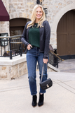 Grace & Lace Cable Knit Sweater (Pine)