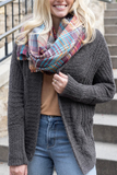 Grace & Lace Cabled Cloud Cardigan (Graphite)
