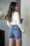 High Rise Girlfriend Shorts