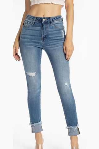 KanCan High Rise Classic Skinny Jean front