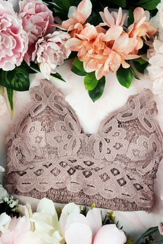 Lace Bralette (Dusty Blush)