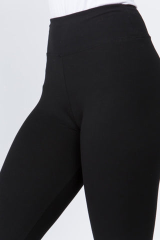 soft peach skin leggings black