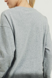Plus, Grey Ombre Essential Cotton Terry Pullover