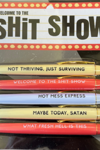 Welcome to The Shit Show Pen Set (Funny)