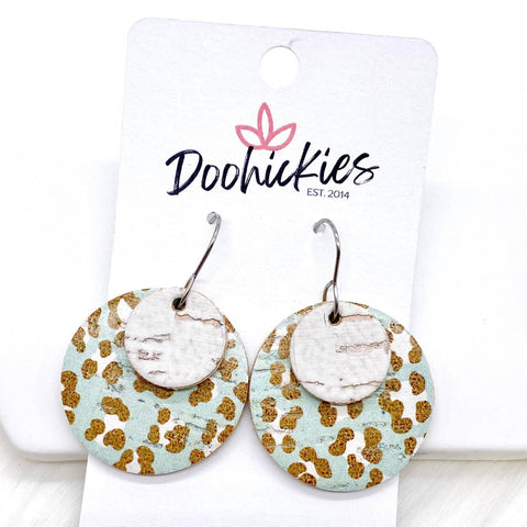 1.5" Lil' Ivy Layered Rounds -Earrings